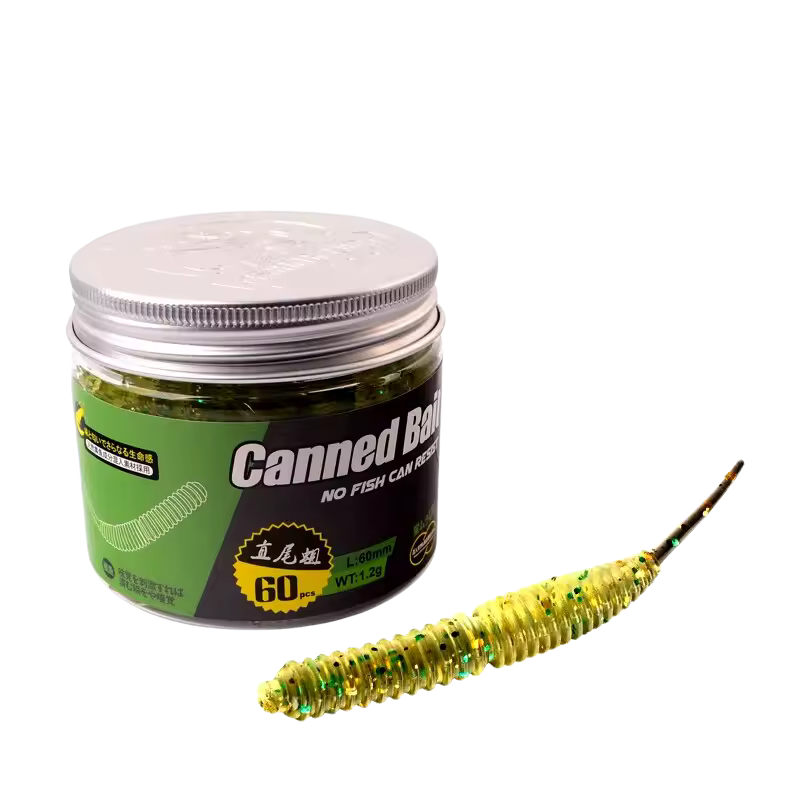 60 stk Jerkbait Soft Worm